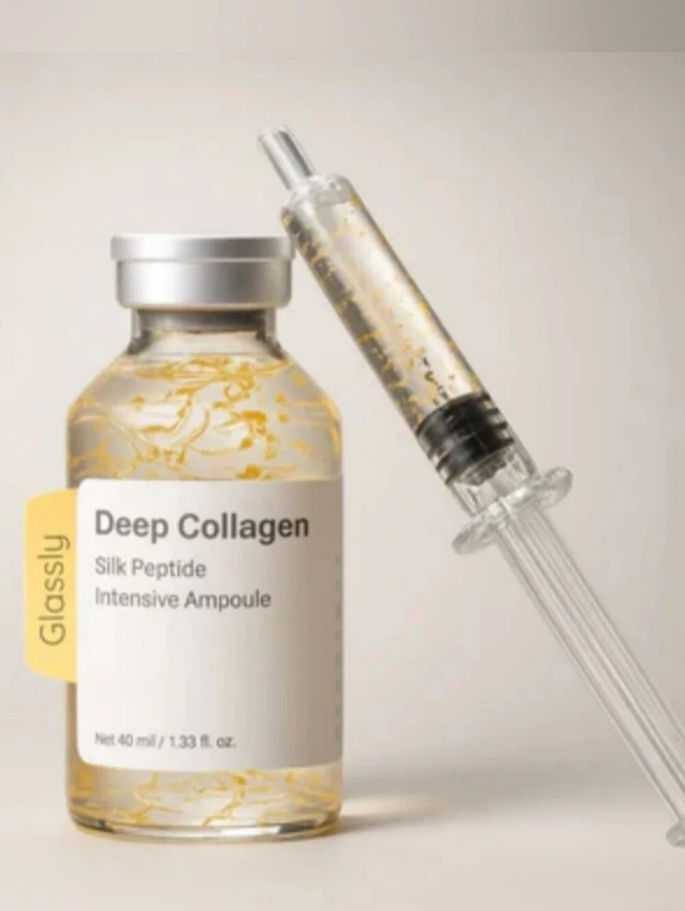 Navaro Deep Collagen Silk Peptide Intensive Ampoule - Light Yellow